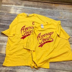 Two XL Average Joe’s T-shirts